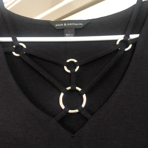 NWT Rock & Republic Black Top S - Picture 2 of 7